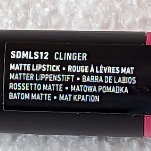 Suede Matte Lipstick CLINGER (Hot Pink) Lightweight Vegan NYX - Picture 7 of 12
